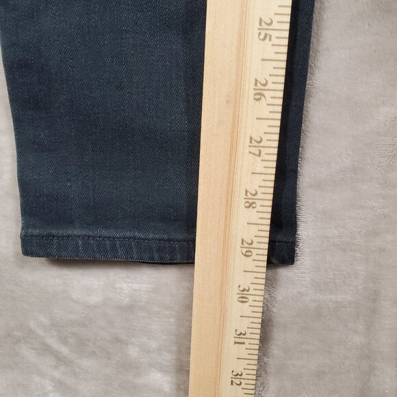 Levi's Jeans Womens mid rise skinny dark wash 'dirty' wash L32 - Picture 11 of 16